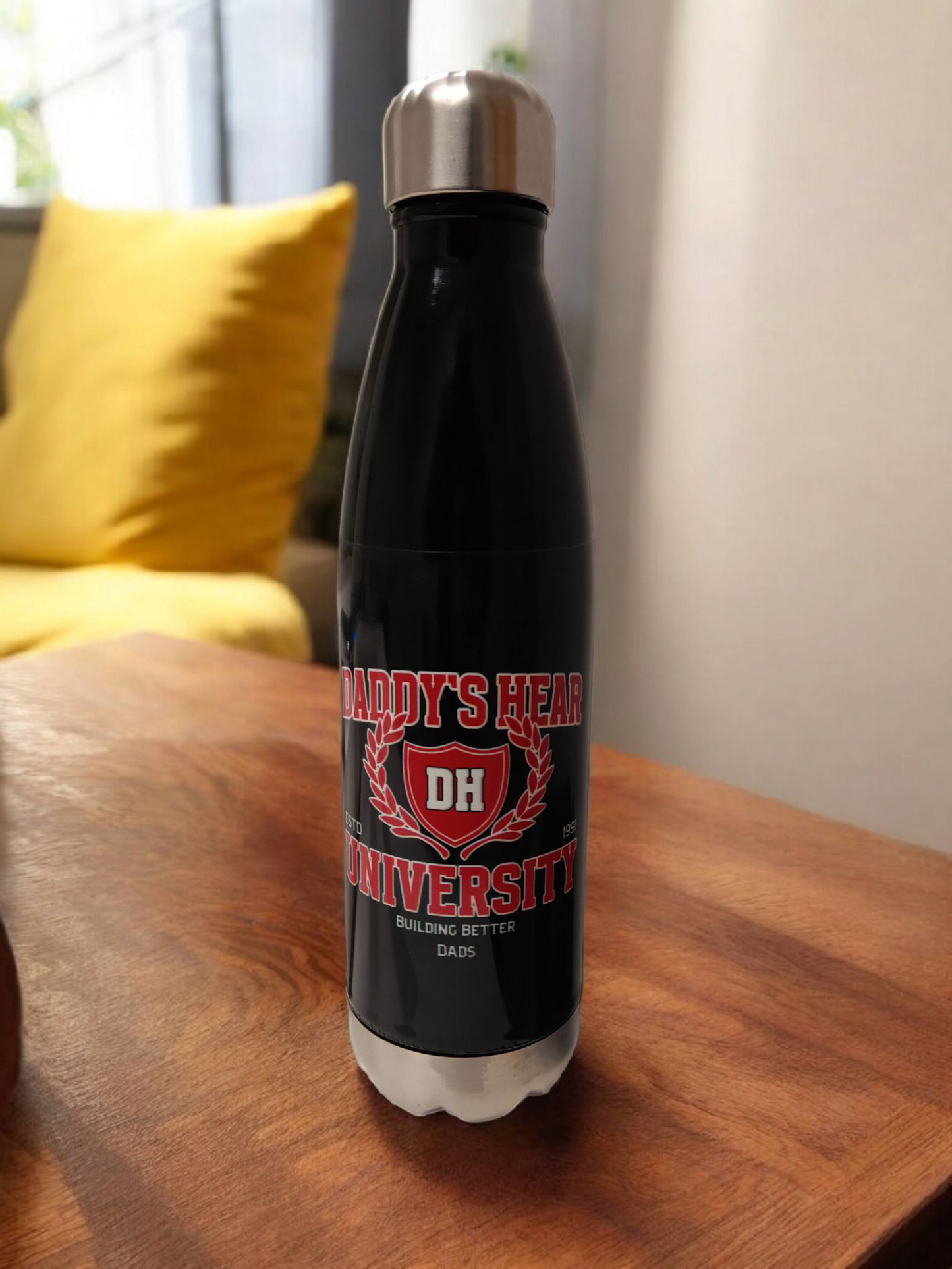 Daddy's Hear Steel Water Bottle